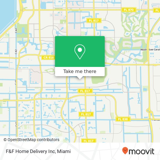 Mapa de F&F Home Delivery Inc