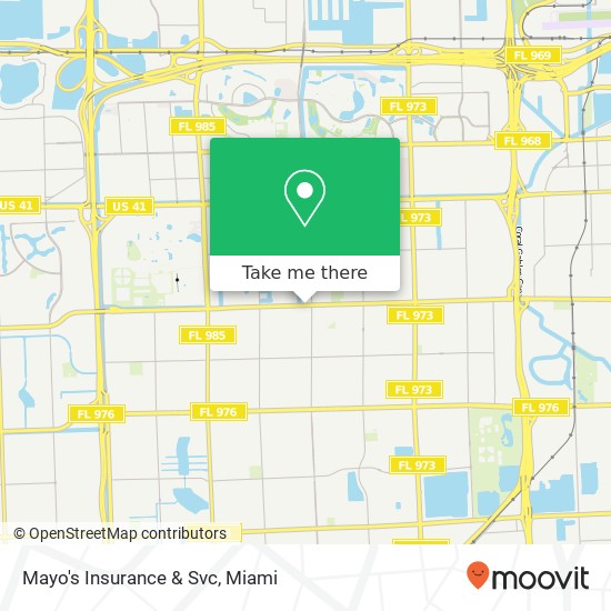 Mayo's Insurance & Svc map