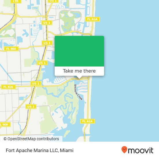 Mapa de Fort Apache Marina LLC