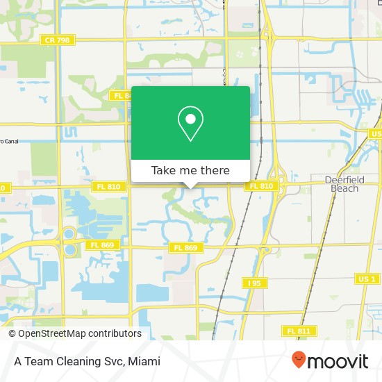 A Team Cleaning Svc map