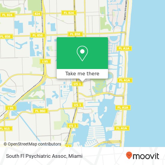 South Fl Psychiatric Assoc map