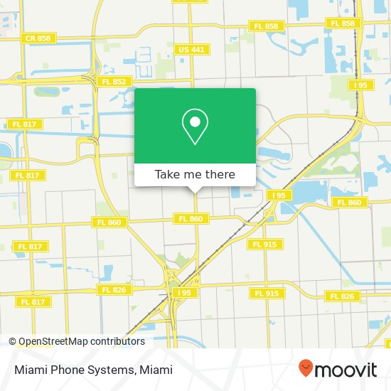 Mapa de Miami Phone Systems