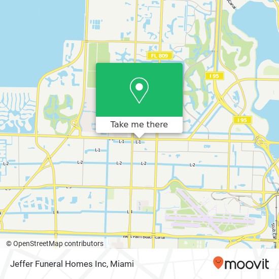 Mapa de Jeffer Funeral Homes Inc