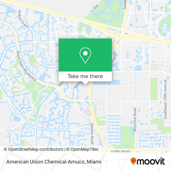 Mapa de American Union Chemical-Amuco