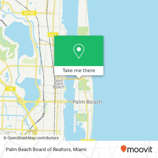 Palm Beach Board of Realtors map