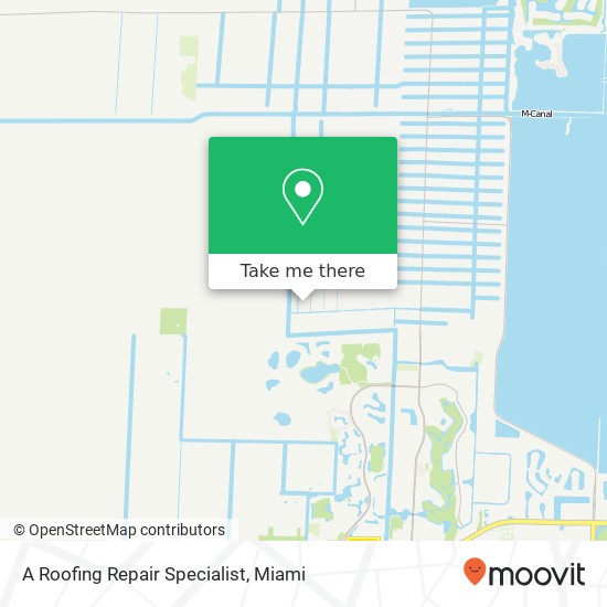 A Roofing Repair Specialist map