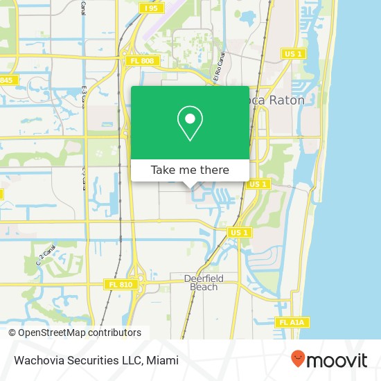 Mapa de Wachovia Securities LLC