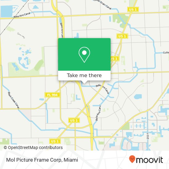 Mapa de Mol Picture Frame Corp