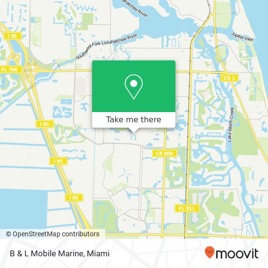 B & L Mobile Marine map