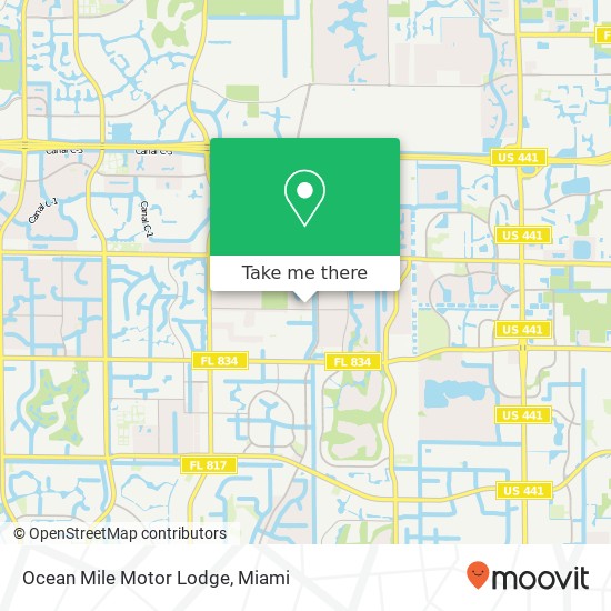 Mapa de Ocean Mile Motor Lodge