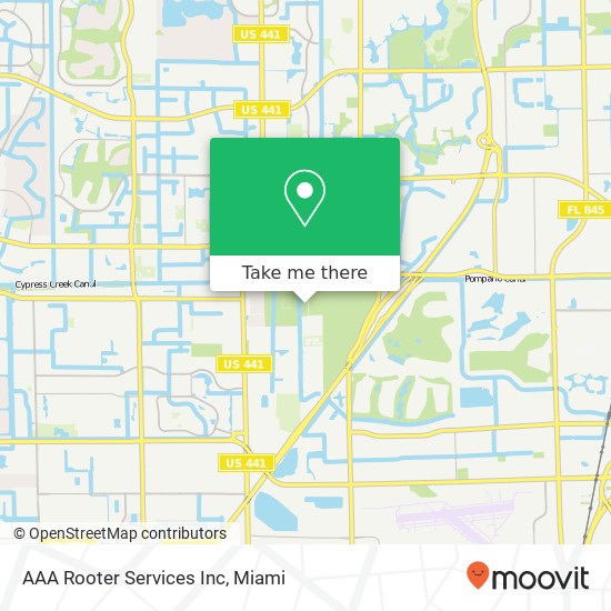 Mapa de AAA Rooter Services Inc