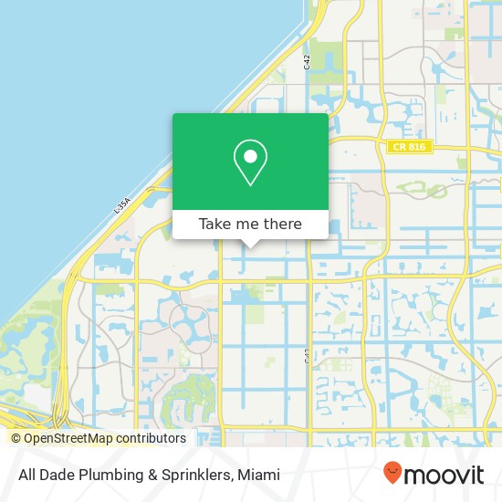 All Dade Plumbing & Sprinklers map