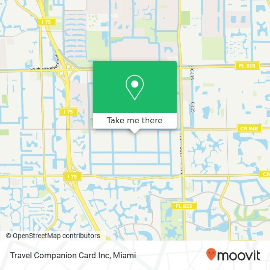 Travel Companion Card Inc map