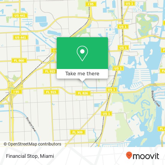 Financial Stop map