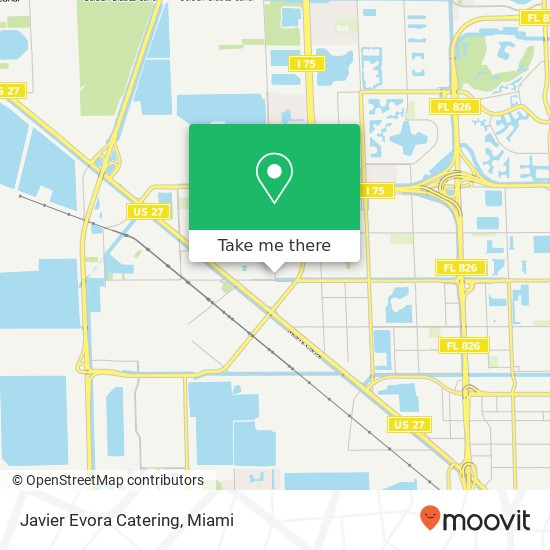 Javier Evora Catering map