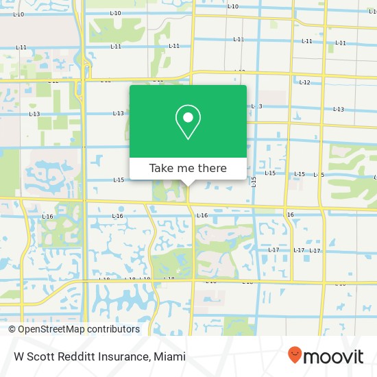 W Scott Redditt Insurance map