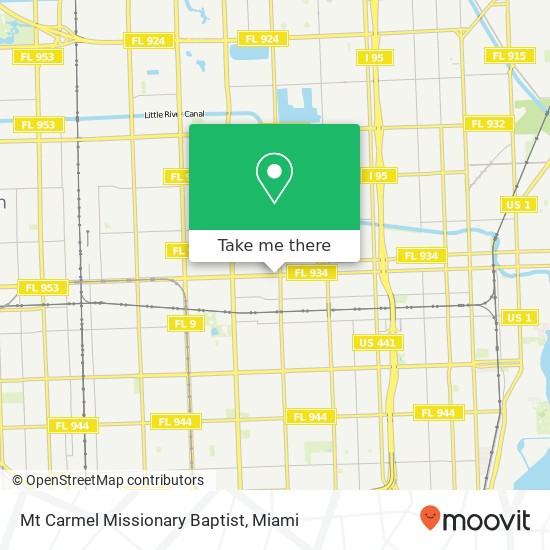 Mt Carmel Missionary Baptist map