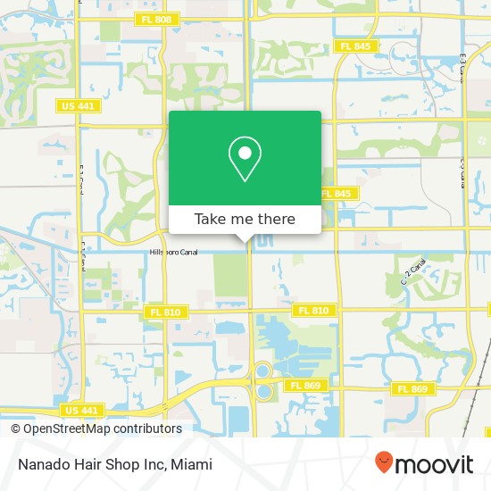 Nanado Hair Shop Inc map