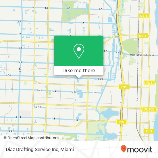 Diaz Drafting Service Inc map