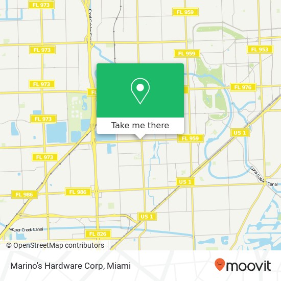 Marino's Hardware Corp map