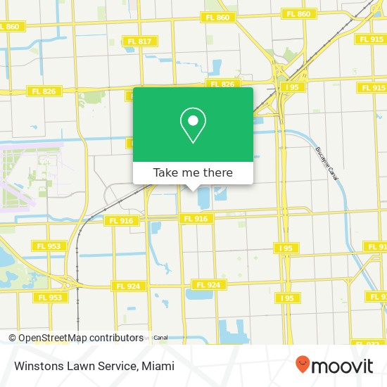 Winstons Lawn Service map