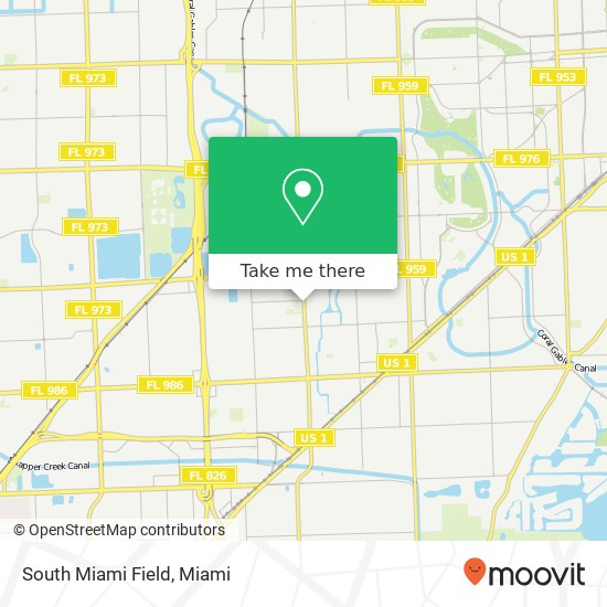 Mapa de South Miami Field