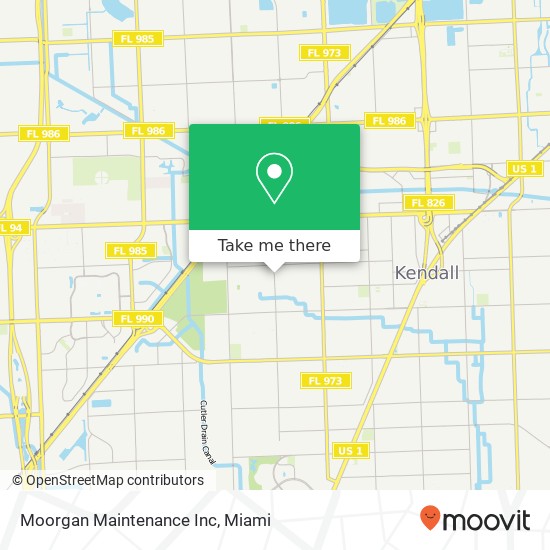 Moorgan Maintenance Inc map