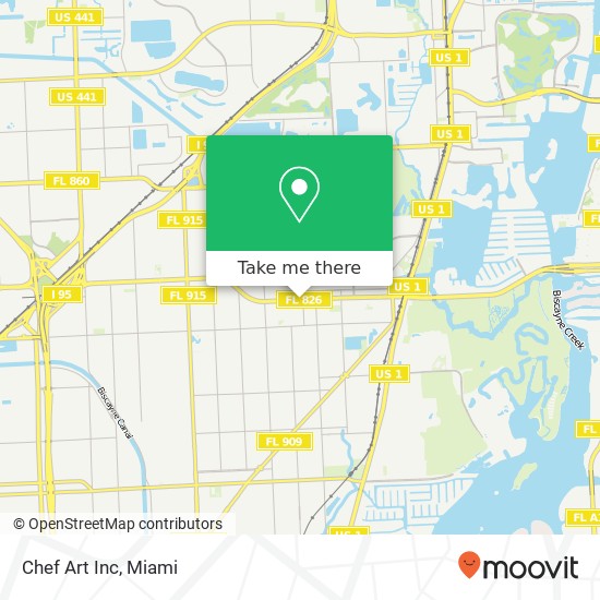 Mapa de Chef Art Inc