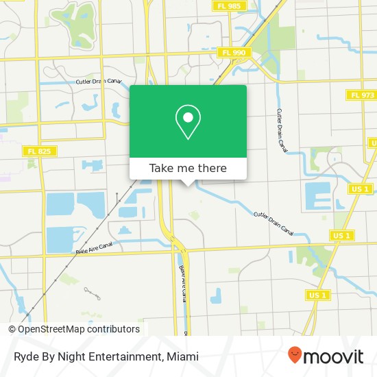 Ryde By Night Entertainment map