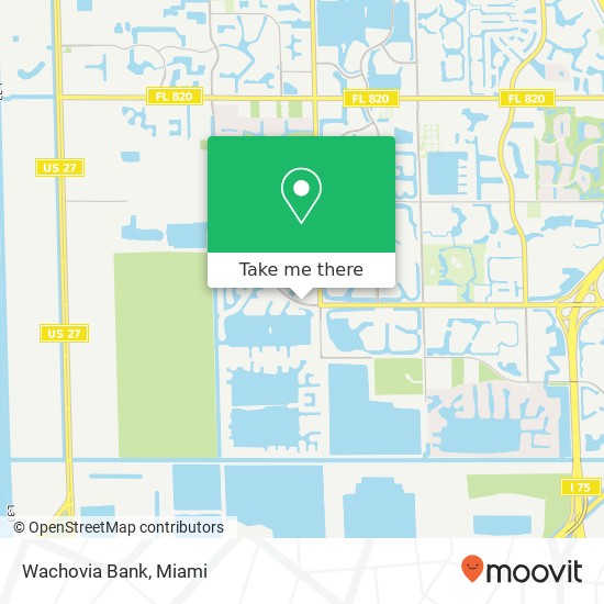 Wachovia Bank map