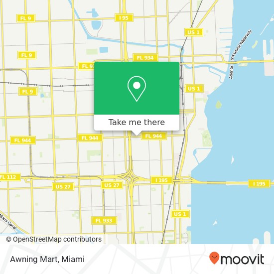 Mapa de Awning Mart