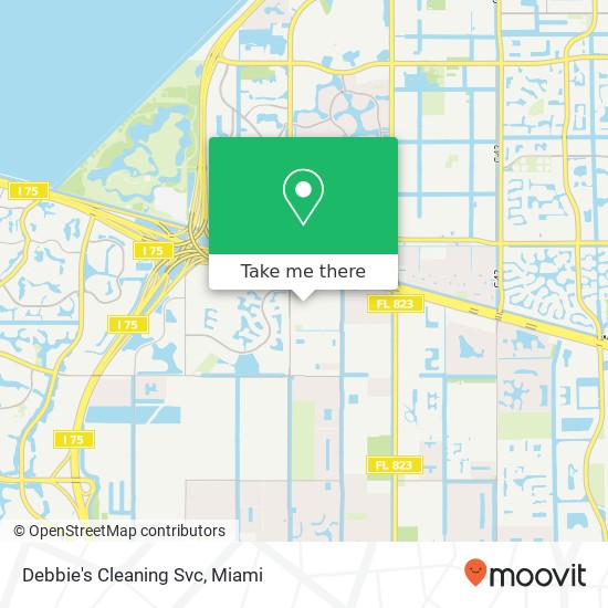 Debbie's Cleaning Svc map