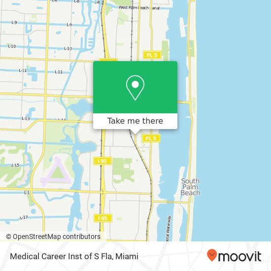 Medical Career Inst of S Fla map