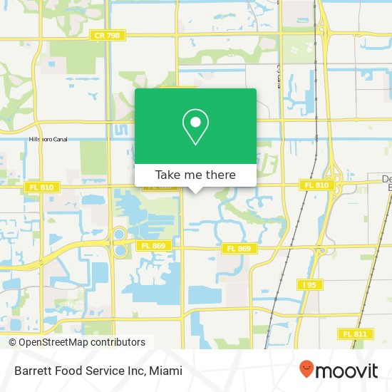 Barrett Food Service Inc map