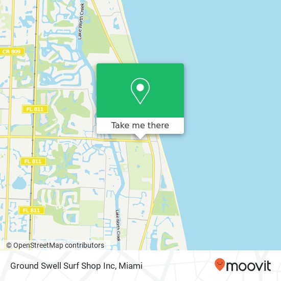 Ground Swell Surf Shop Inc map