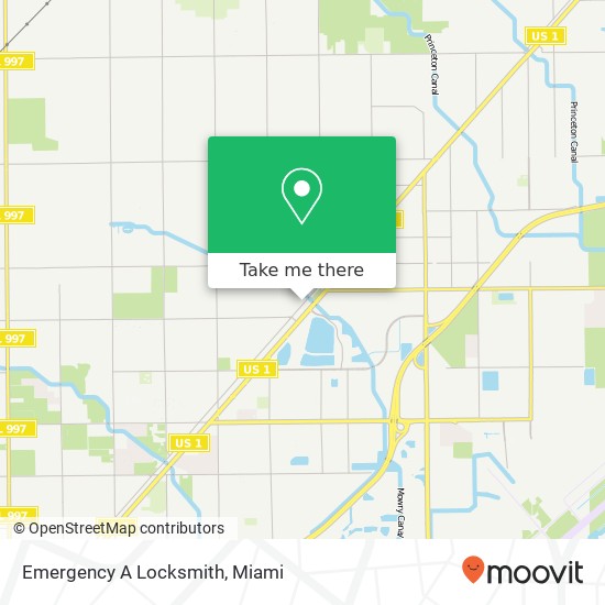 Emergency A Locksmith map