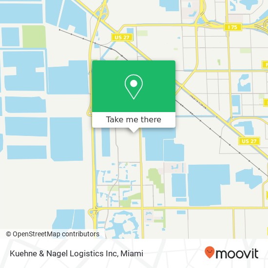 Mapa de Kuehne & Nagel Logistics Inc