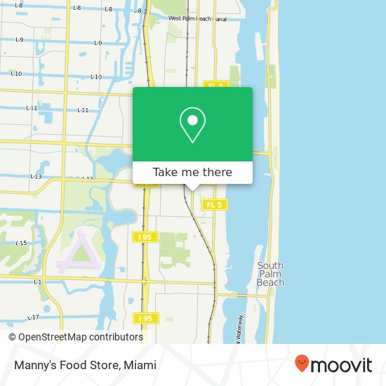 Mapa de Manny's Food Store