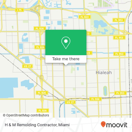 H & M Remolding Contractor map