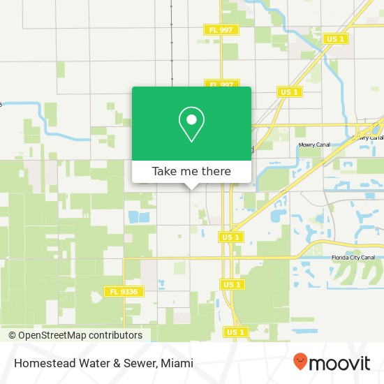 Homestead Water & Sewer map