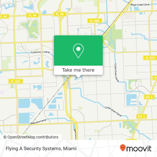 Mapa de Flying A Security Systems