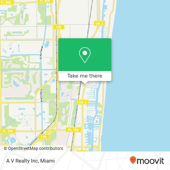 A V Realty Inc map