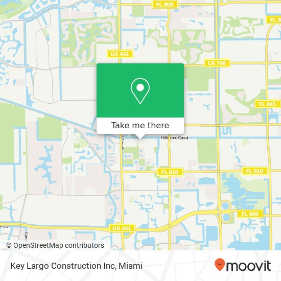 Key Largo Construction Inc map