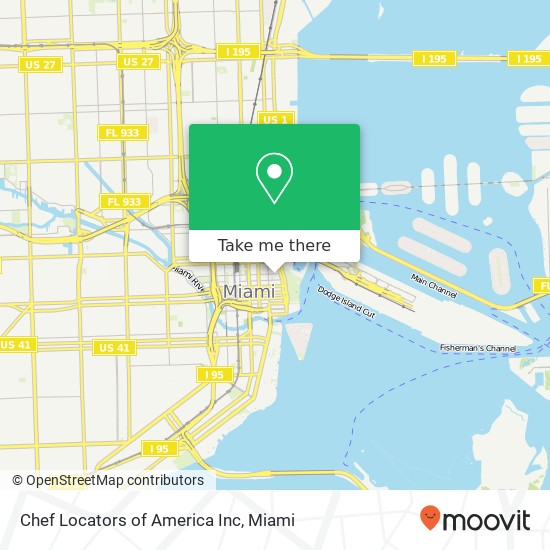 Mapa de Chef Locators of America Inc