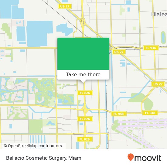 Bellacio Cosmetic Surgery map