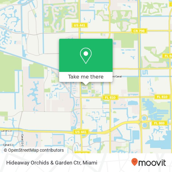 Hideaway Orchids & Garden Ctr map