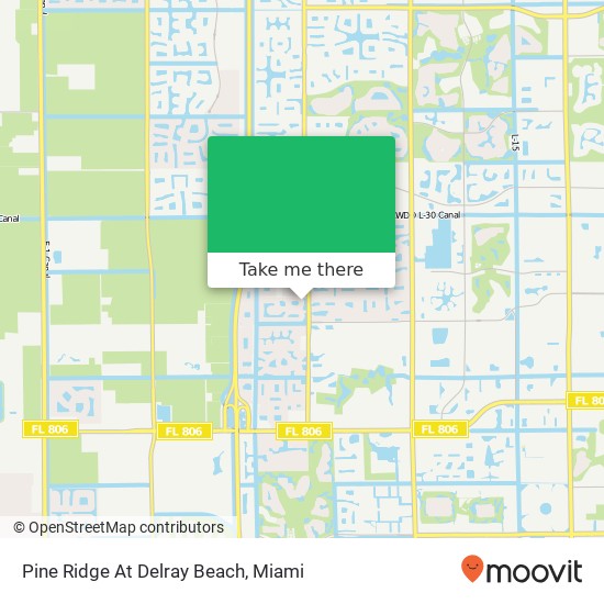 Pine Ridge At Delray Beach map