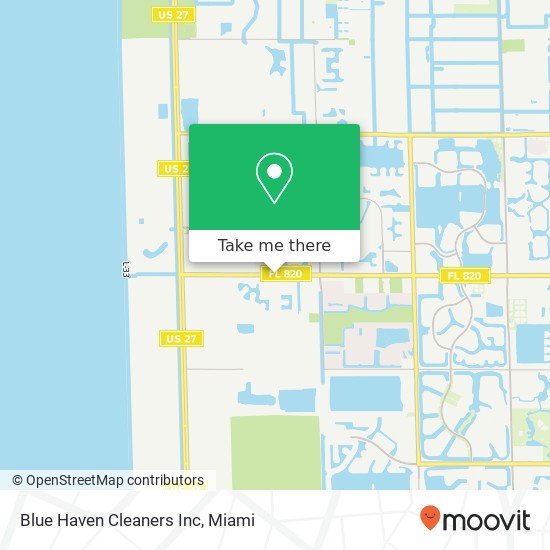 Mapa de Blue Haven Cleaners Inc