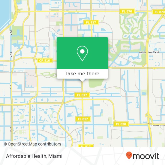 Mapa de Affordable Health