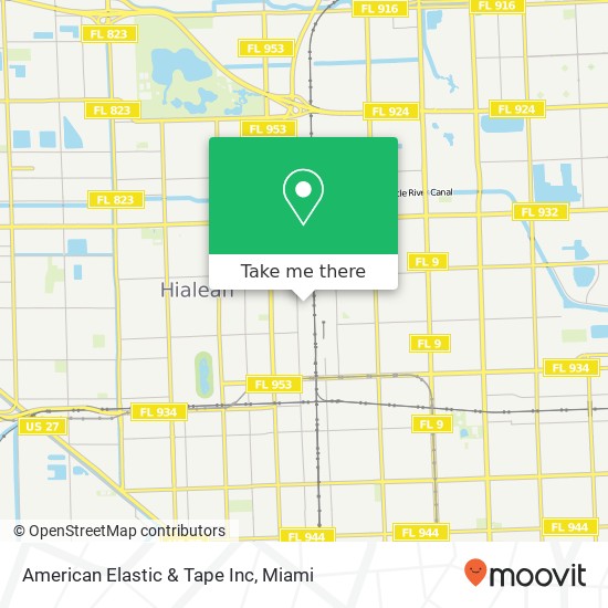 Mapa de American Elastic & Tape Inc